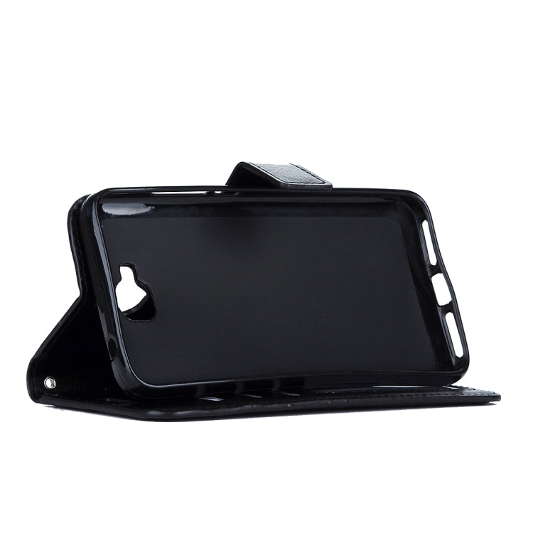 For Huawei Y6 Pro Crazy Horse Texture Horizontal Flip Leather Case with Magnetic Buckle & Holder & Card Slots & Wallet & Photo Frame