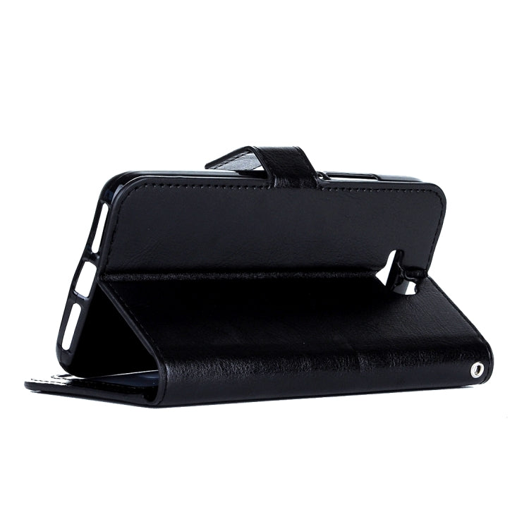 For Huawei Y6 Pro Crazy Horse Texture Horizontal Flip Leather Case with Magnetic Buckle & Holder & Card Slots & Wallet & Photo Frame