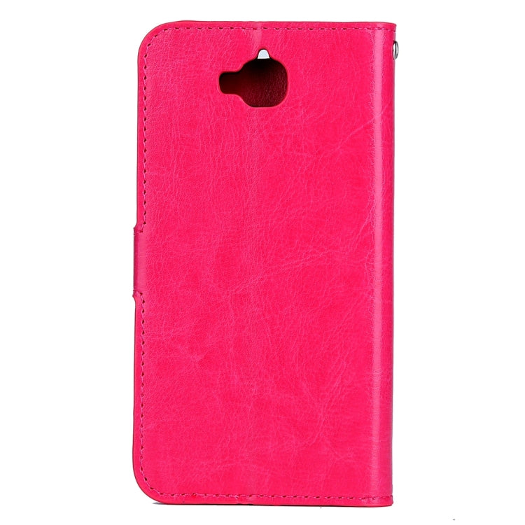 For Huawei Y6 Pro Crazy Horse Texture Horizontal Flip Leather Case with Magnetic Buckle & Holder & Card Slots & Wallet & Photo Frame