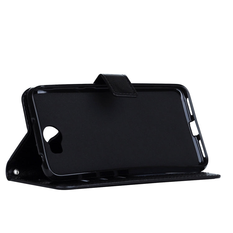 For Huawei Y5 II Crazy Horse Texture Horizontal Flip Leather Case with Magnetic Buckle & Holder & Card Slots & Wallet & Photo Frame