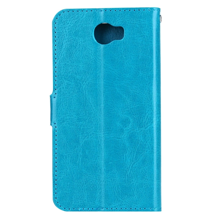 For Huawei Y5 II Crazy Horse Texture Horizontal Flip Leather Case with Magnetic Buckle & Holder & Card Slots & Wallet & Photo Frame