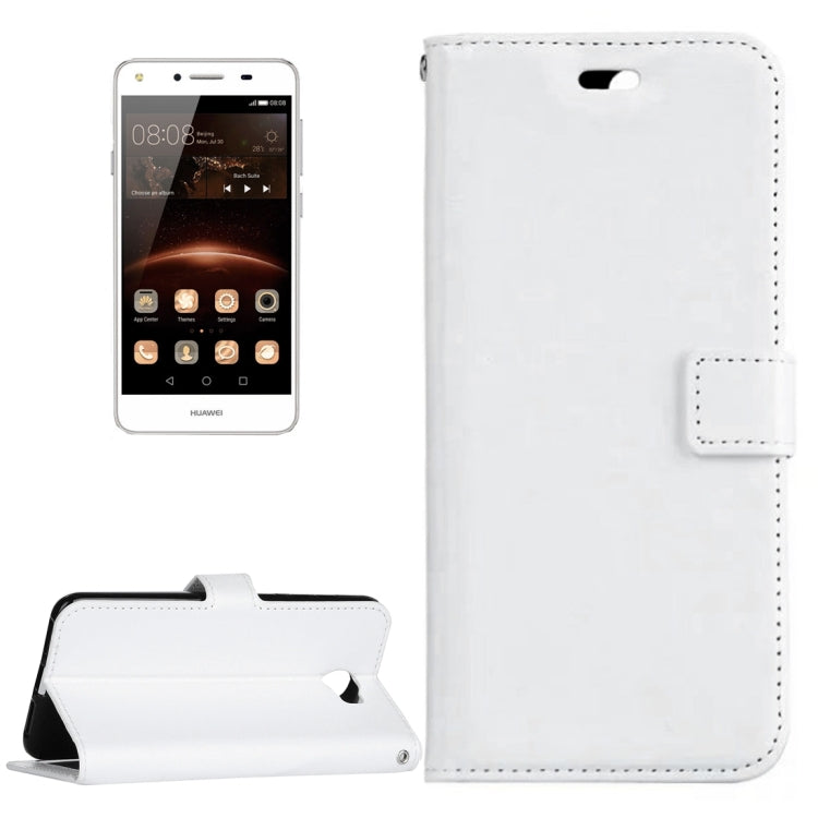 For Huawei Y5 II Crazy Horse Texture Horizontal Flip Leather Case with Magnetic Buckle & Holder & Card Slots & Wallet & Photo Frame