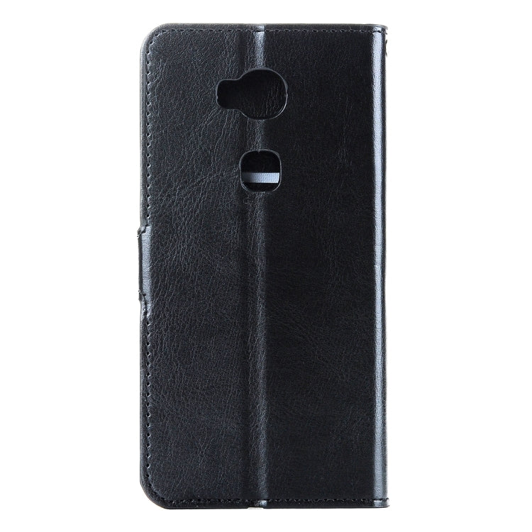 For Huawei Honor 5X Crazy Horse Texture Horizontal Flip Leather Case with Magnetic Buckle & Holder & Card Slots & Wallet & Photo Frame