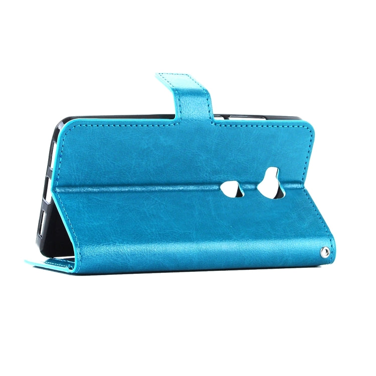 For Huawei Honor 5X Crazy Horse Texture Horizontal Flip Leather Case with Magnetic Buckle & Holder & Card Slots & Wallet & Photo Frame