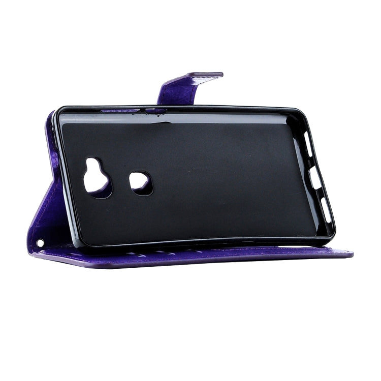 For Huawei Honor 5X Crazy Horse Texture Horizontal Flip Leather Case with Magnetic Buckle & Holder & Card Slots & Wallet & Photo Frame