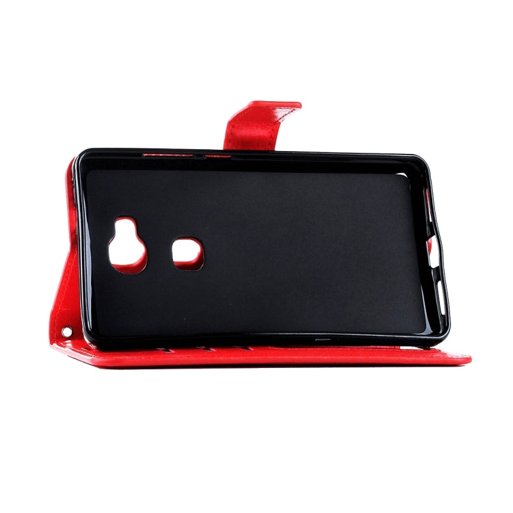 For Huawei Honor 5X Crazy Horse Texture Horizontal Flip Leather Case with Magnetic Buckle & Holder & Card Slots & Wallet & Photo Frame