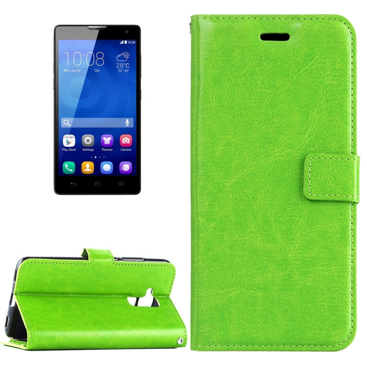 For Huawei Honor 5c Crazy Horse Texture Horizontal Flip Leather Case with Magnetic Buckle & Holder & Card Slots & Wallet & Photo Frame