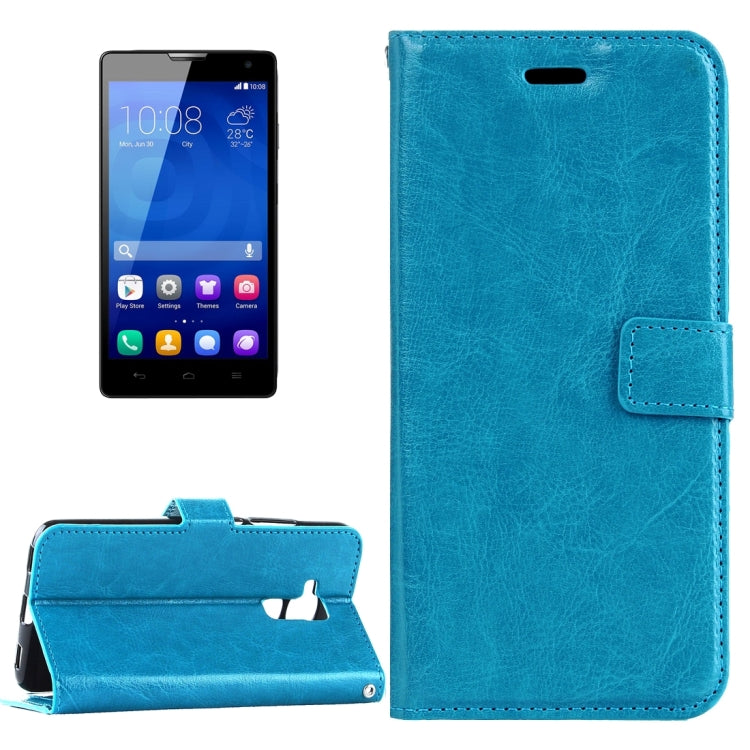 For Huawei Honor 5c Crazy Horse Texture Horizontal Flip Leather Case with Magnetic Buckle & Holder & Card Slots & Wallet & Photo Frame