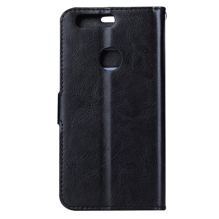 For Huawei Honor 8 Crazy Horse Texture Horizontal Flip Leather Case with Magnetic Buckle & Holder & Card Slots & Wallet & Photo Frame