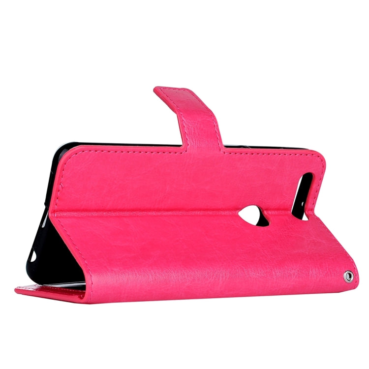 For Huawei Honor 8 Crazy Horse Texture Horizontal Flip Leather Case with Magnetic Buckle & Holder & Card Slots & Wallet & Photo Frame