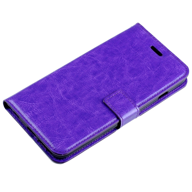 For Huawei Honor 8 Crazy Horse Texture Horizontal Flip Leather Case with Magnetic Buckle & Holder & Card Slots & Wallet & Photo Frame