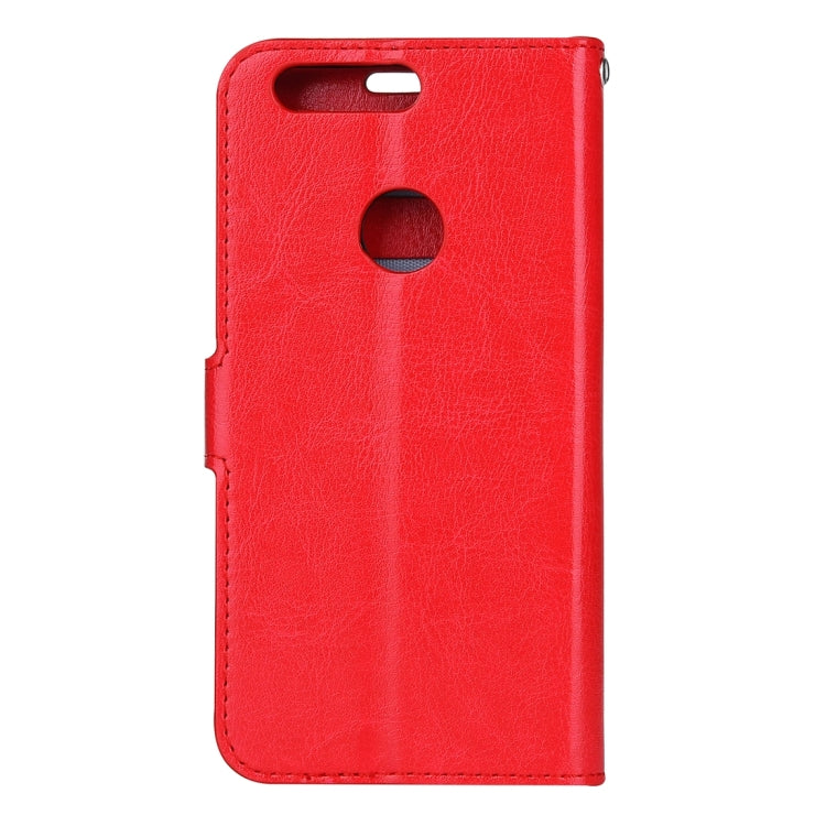 For Huawei Honor 8 Crazy Horse Texture Horizontal Flip Leather Case with Magnetic Buckle & Holder & Card Slots & Wallet & Photo Frame