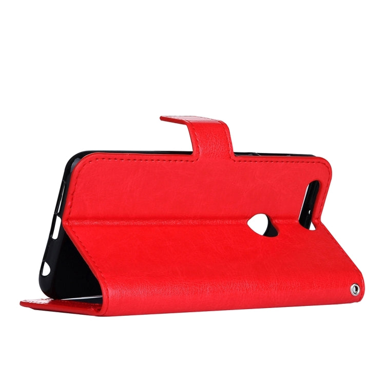 For Huawei Honor 8 Crazy Horse Texture Horizontal Flip Leather Case with Magnetic Buckle & Holder & Card Slots & Wallet & Photo Frame