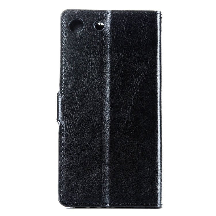 For Sony Xperia M5 Crazy Horse Texture Horizontal Flip Leather Case with Magnetic Buckle & Holder & Card Slots & Wallet & Photo Frame