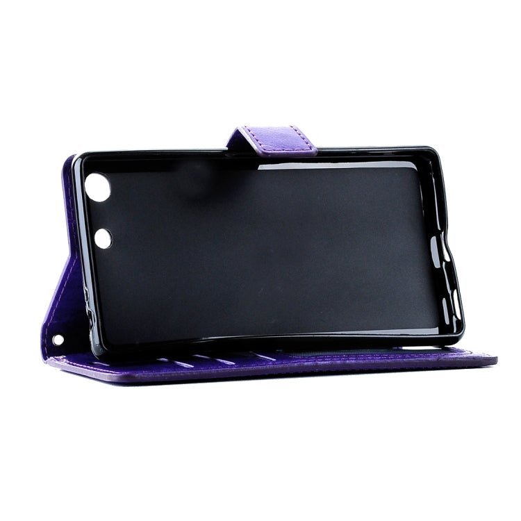 For Sony Xperia M5 Crazy Horse Texture Horizontal Flip Leather Case with Magnetic Buckle & Holder & Card Slots & Wallet & Photo Frame