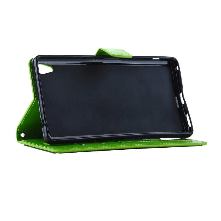 For Sony Xperia E5 Crazy Horse Texture Horizontal Flip Leather Case with Magnetic Buckle & Holder & Card Slots & Wallet & Photo Frame