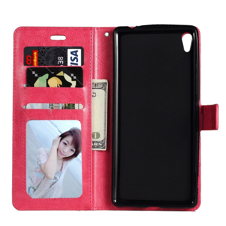 For Sony Xperia X Performance Crazy Horse Texture Horizontal Flip Leather Case with Magnetic Buckle & Holder & Card Slots & Wallet & Photo Frame