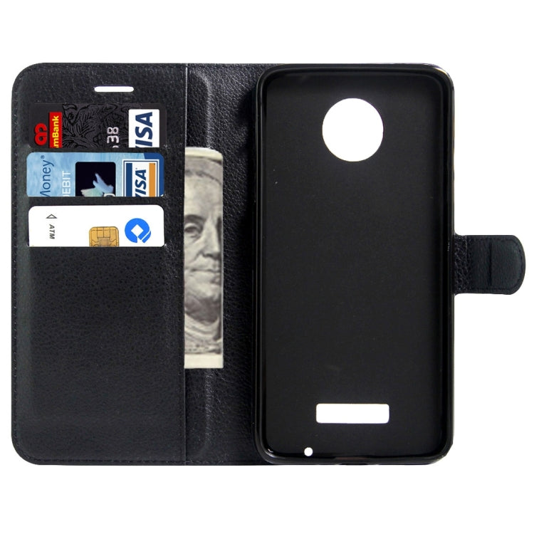 For Motorola Moto Z Play Litchi Texture Horizontal Flip Leather Case with Magnetic Buckle & Holder & Card Slots & Wallet