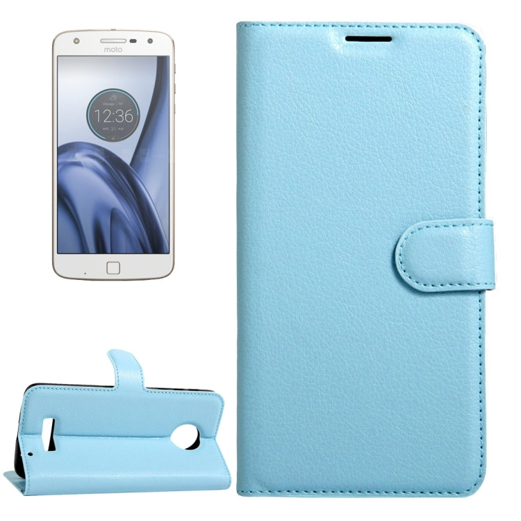 For Motorola Moto Z Play Litchi Texture Horizontal Flip Leather Case with Magnetic Buckle & Holder & Card Slots & Wallet