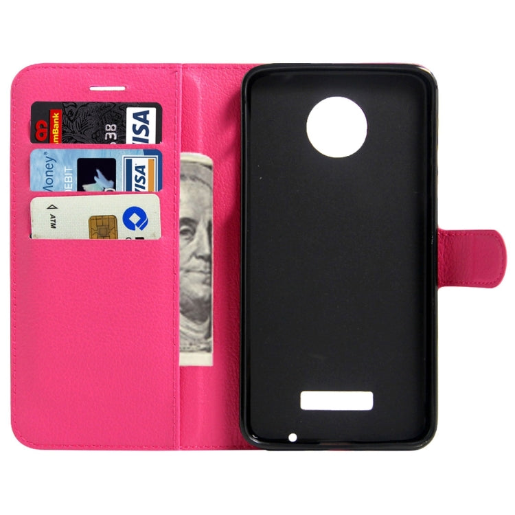 For Motorola Moto Z Play Litchi Texture Horizontal Flip Leather Case with Magnetic Buckle & Holder & Card Slots & Wallet