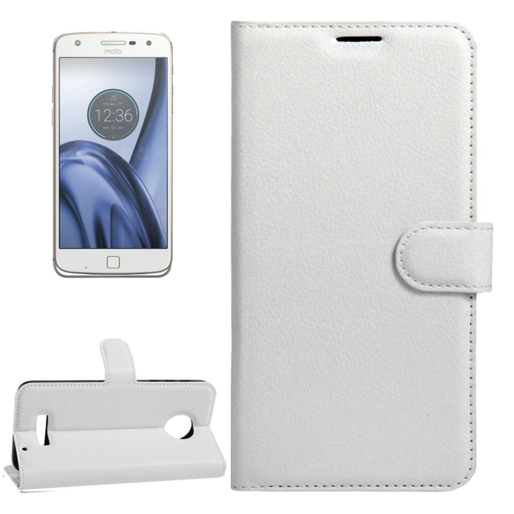 For Motorola Moto Z Play Litchi Texture Horizontal Flip Leather Case with Magnetic Buckle & Holder & Card Slots & Wallet