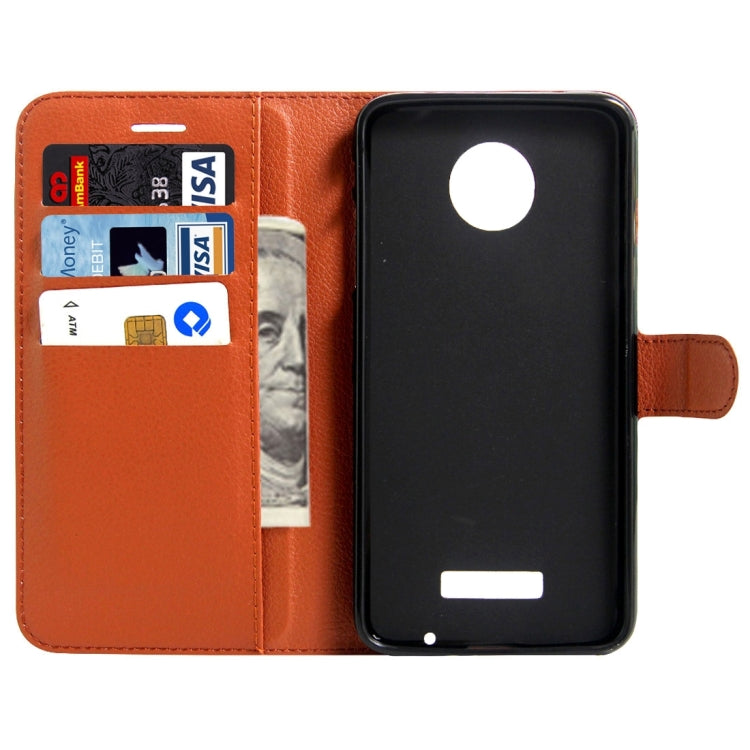 For Motorola Moto Z Play Litchi Texture Horizontal Flip Leather Case with Magnetic Buckle & Holder & Card Slots & Wallet