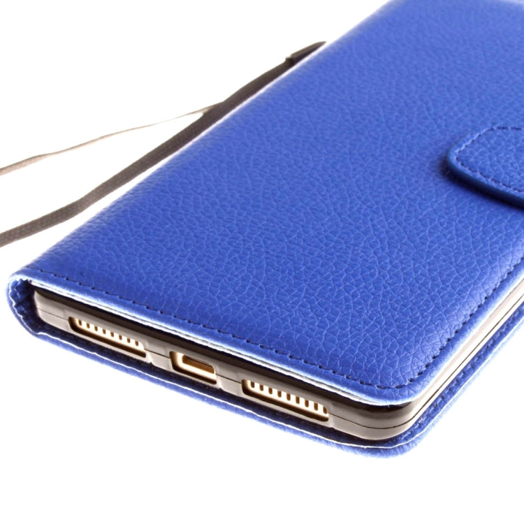 For Huawei Mate 8 Litchi Texture Horizontal Flip Leather Case with Magnetic Buckle & Holder & Card Slots & Wallet & Photo Frame & Lanyard