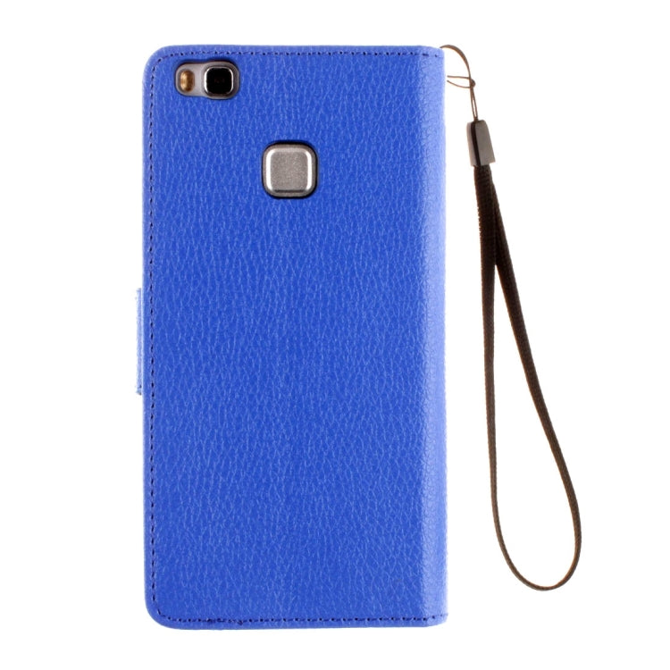 For Huawei P9 Lite Litchi Texture Horizontal Flip Leather Case with Magnetic Buckle & Holder & Card Slots & Wallet & Photo Frame & Lanyard