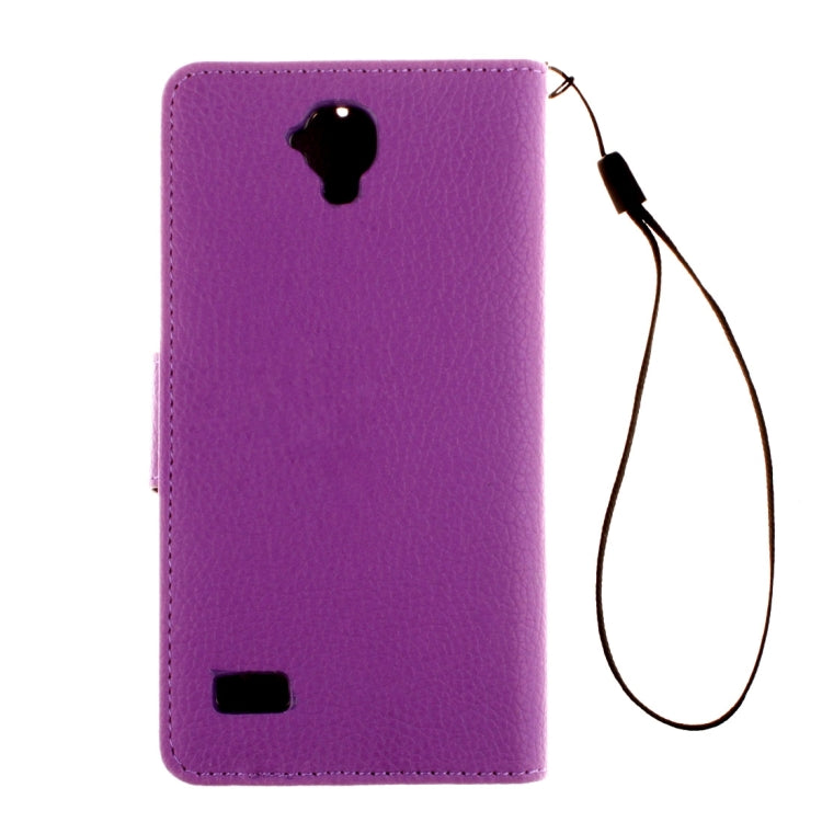 For Huawei Y5 / Y560 Litchi Texture Horizontal Flip Leather Case with Magnetic Buckle & Holder & Card Slots & Wallet & Photo Frame & Lanyard