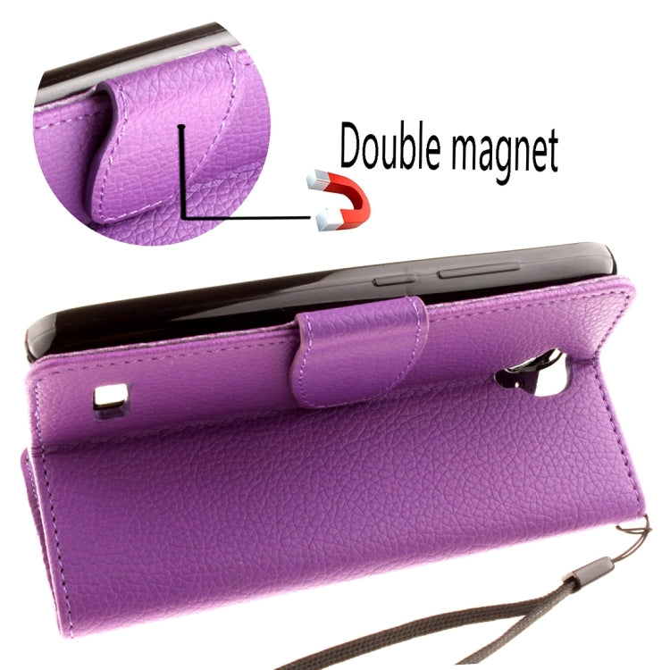 For Huawei Y5 / Y560 Litchi Texture Horizontal Flip Leather Case with Magnetic Buckle & Holder & Card Slots & Wallet & Photo Frame & Lanyard