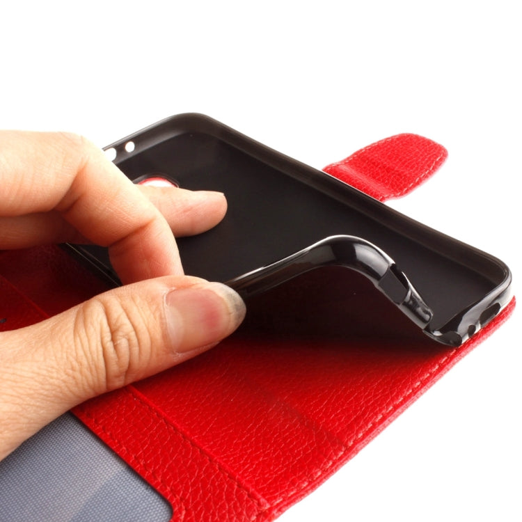 For Huawei Y5 / Y560 Litchi Texture Horizontal Flip Leather Case with Magnetic Buckle & Holder & Card Slots & Wallet & Photo Frame & Lanyard