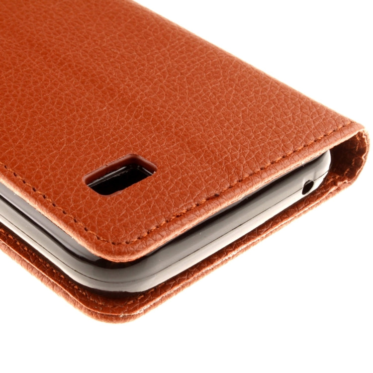 For Huawei Y5 / Y560 Litchi Texture Horizontal Flip Leather Case with Magnetic Buckle & Holder & Card Slots & Wallet & Photo Frame & Lanyard