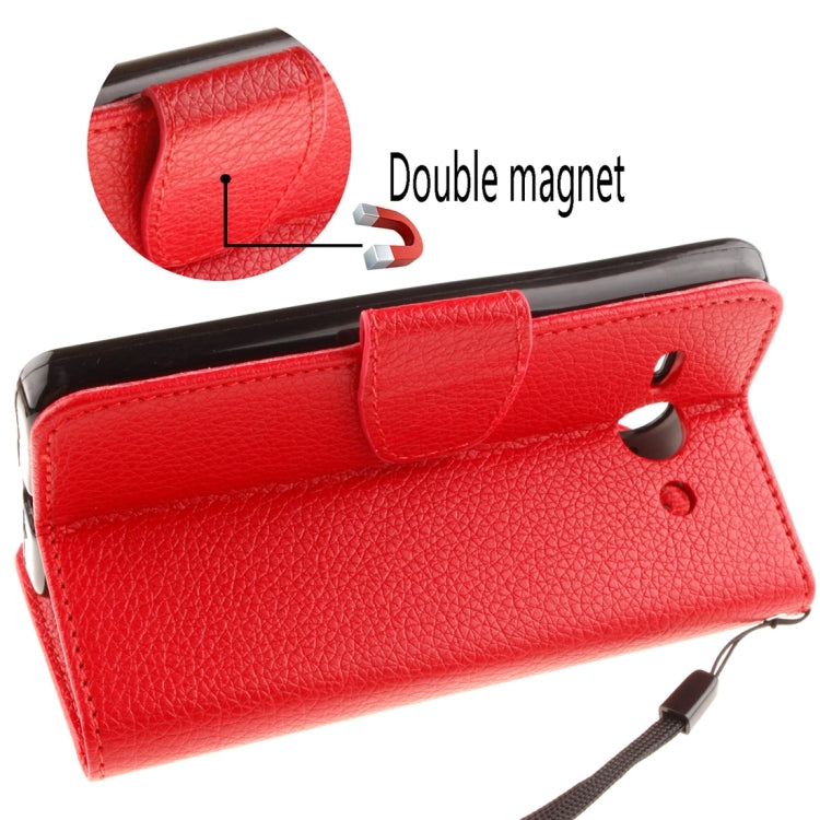 For Huawei Ascend Y530 Litchi Texture Horizontal Flip Leather Case with Magnetic Buckle & Holder & Card Slots & Wallet & Photo Frame & Lanyard