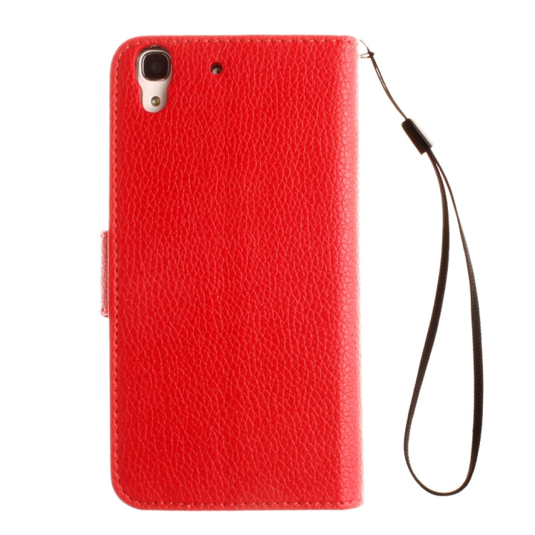 For Huawei Honor 4A & Y6 Litchi Texture Horizontal Flip Leather Case with Magnetic Buckle & Holder & Card Slots & Wallet & Photo Frame & Lanyard