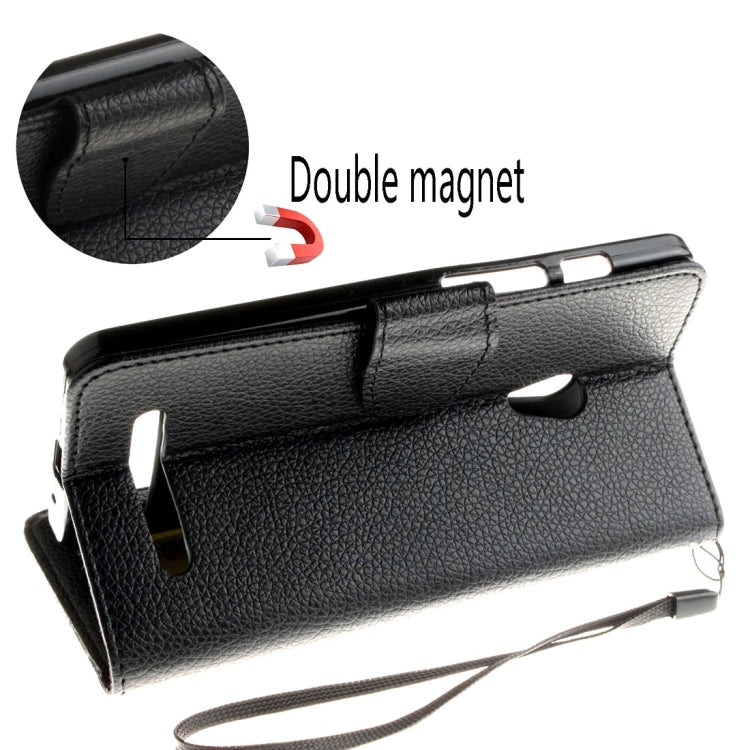 For ASUS ZenFone 5 Litchi Texture Horizontal Flip Leather Case with Magnetic Buckle & Holder & Card Slots & Wallet & Photo Frame & Lanyard