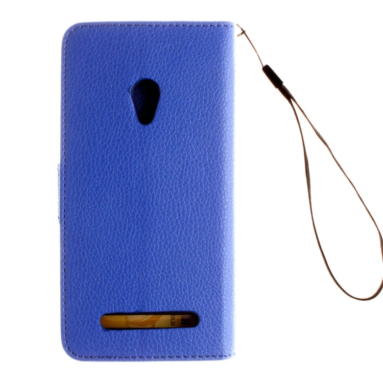 For ASUS ZenFone 5 Litchi Texture Horizontal Flip Leather Case with Magnetic Buckle & Holder & Card Slots & Wallet & Photo Frame & Lanyard