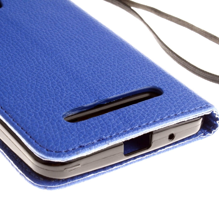 For ASUS ZenFone 5 Litchi Texture Horizontal Flip Leather Case with Magnetic Buckle & Holder & Card Slots & Wallet & Photo Frame & Lanyard