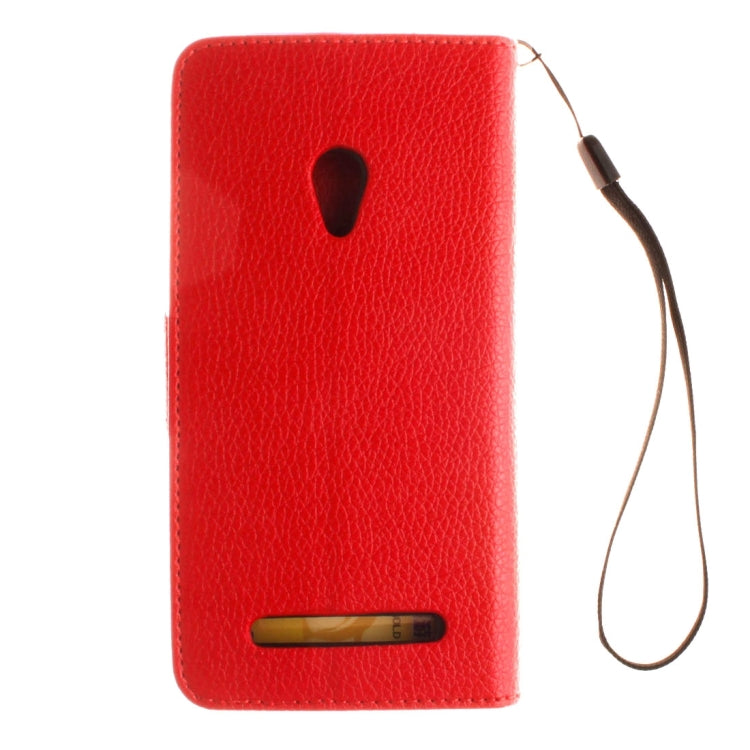 For ASUS ZenFone 5 Litchi Texture Horizontal Flip Leather Case with Magnetic Buckle & Holder & Card Slots & Wallet & Photo Frame & Lanyard