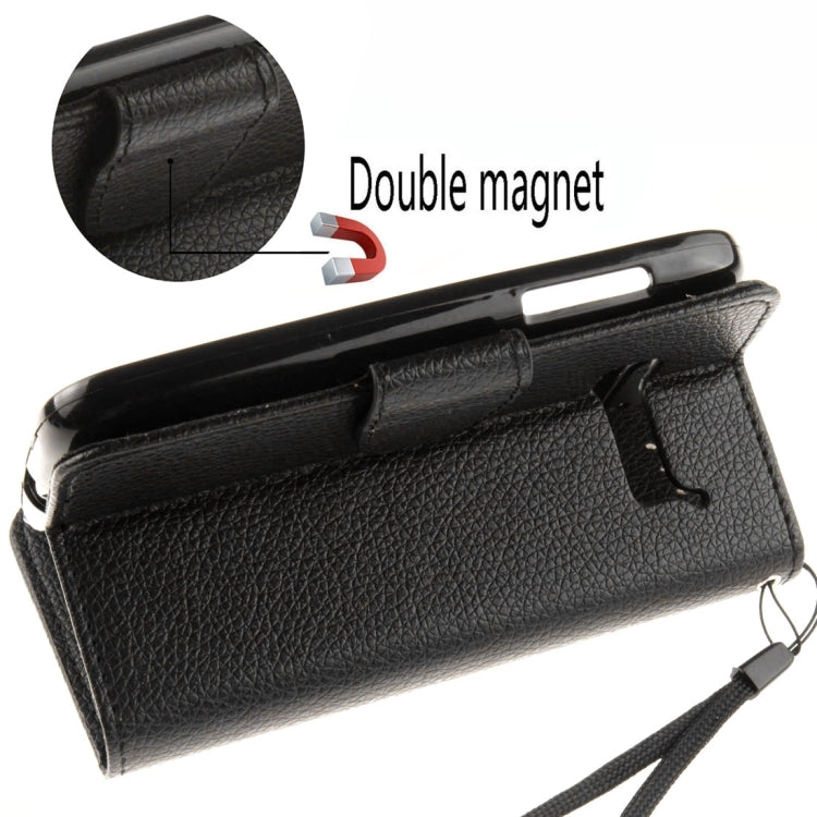 For Alcatel One Touch Pop C5 Litchi Texture Horizontal Flip Leather Case with Magnetic Buckle & Holder & Card Slots & Wallet & Photo Frame & Lanyard