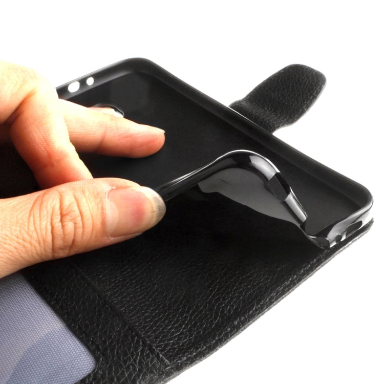 For Alcatel One Touch Pop C7 Litchi Texture Horizontal Flip Leather Case with Magnetic Buckle & Holder & Card Slots & Wallet & Photo Frame & Lanyard