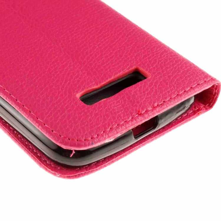 For Alcatel One Touch Pop C7 Litchi Texture Horizontal Flip Leather Case with Magnetic Buckle & Holder & Card Slots & Wallet & Photo Frame & Lanyard