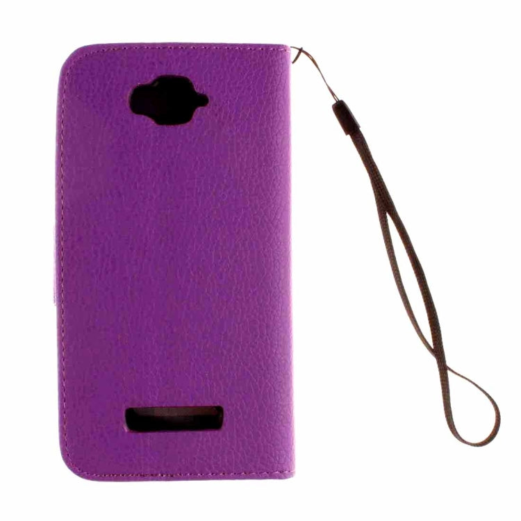 For Alcatel One Touch Pop C7 Litchi Texture Horizontal Flip Leather Case with Magnetic Buckle & Holder & Card Slots & Wallet & Photo Frame & Lanyard