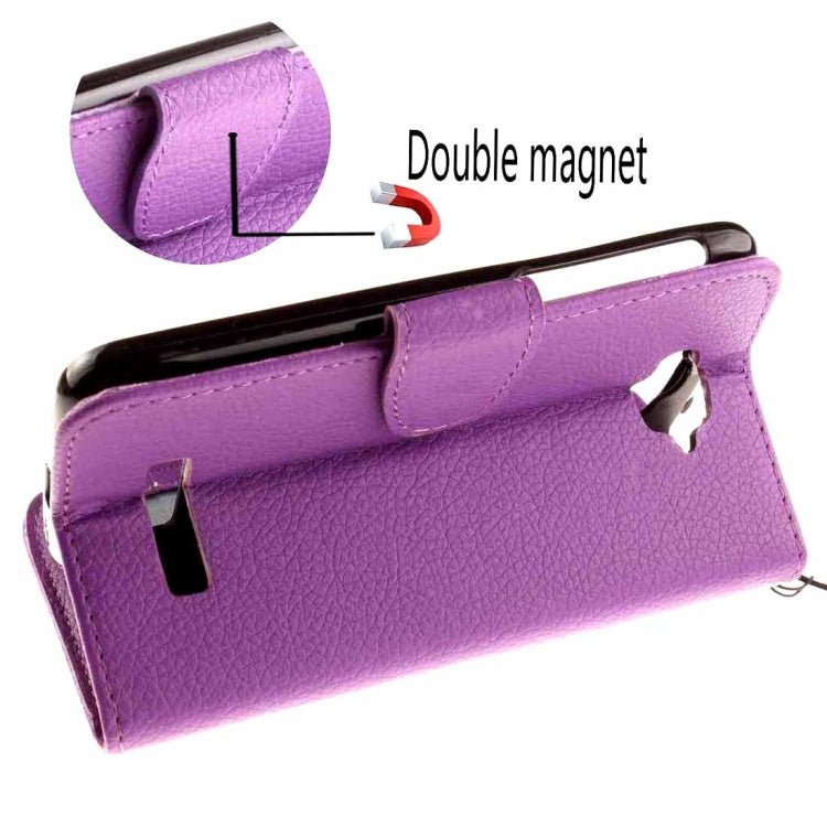 For Alcatel One Touch Pop C7 Litchi Texture Horizontal Flip Leather Case with Magnetic Buckle & Holder & Card Slots & Wallet & Photo Frame & Lanyard