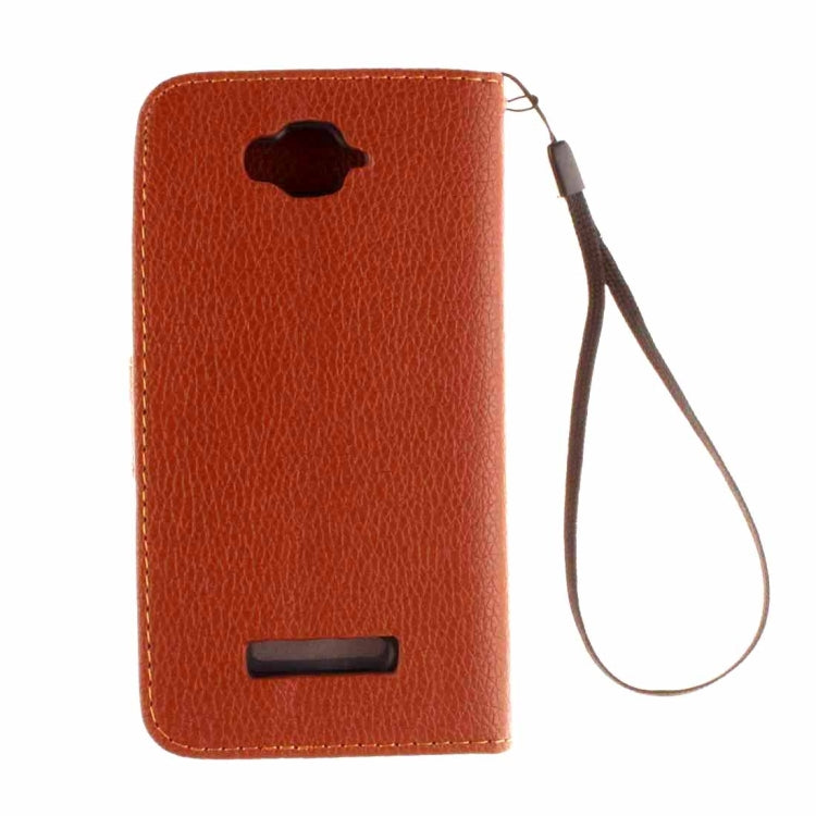 For Alcatel One Touch Pop C7 Litchi Texture Horizontal Flip Leather Case with Magnetic Buckle & Holder & Card Slots & Wallet & Photo Frame & Lanyard