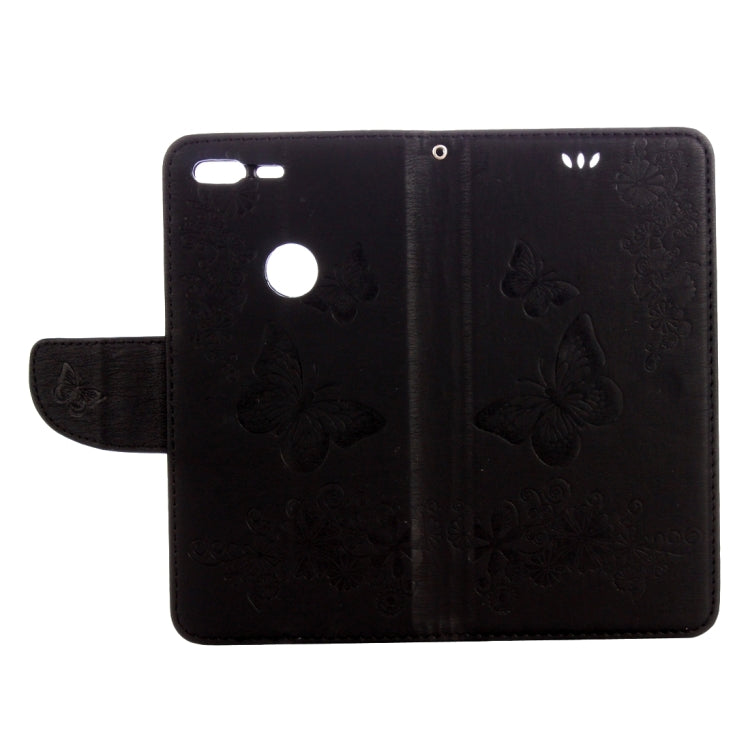 For Google Pixel XL Butterflies Embossing Horizontal Flip Leather Case with Holder & Card Slots & Wallet & Lanyard