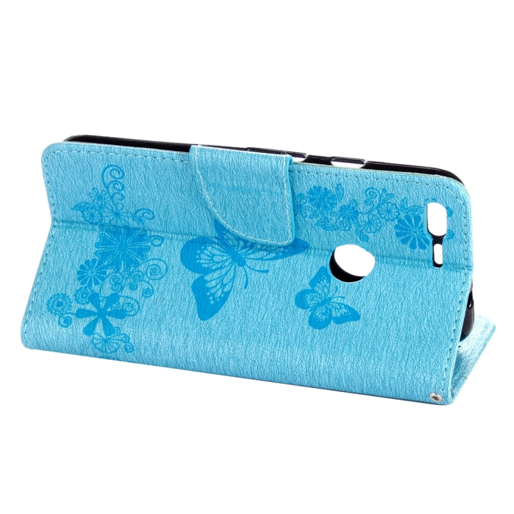 For Google Pixel XL Butterflies Embossing Horizontal Flip Leather Case with Holder & Card Slots & Wallet & Lanyard