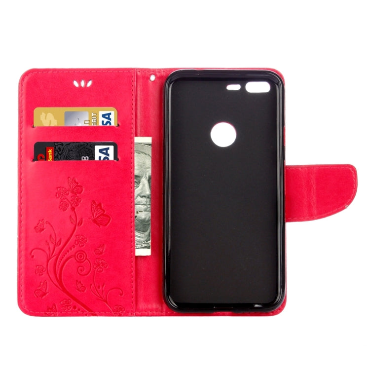 For Google Pixel XL Butterflies Love Flowers Embossing Horizontal Flip Leather Case with Holder & Card Slots & Wallet & Lanyard