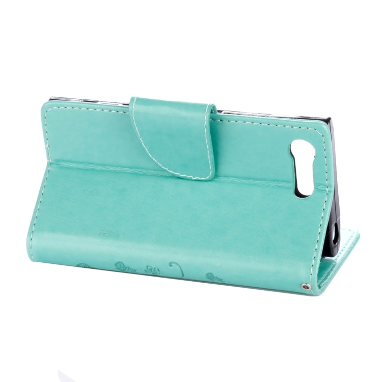 For Sony Xperia X Compact Butterflies Love Flowers Embossing Horizontal Flip Leather Case with Holder & Card Slots & Wallet & Lanyard