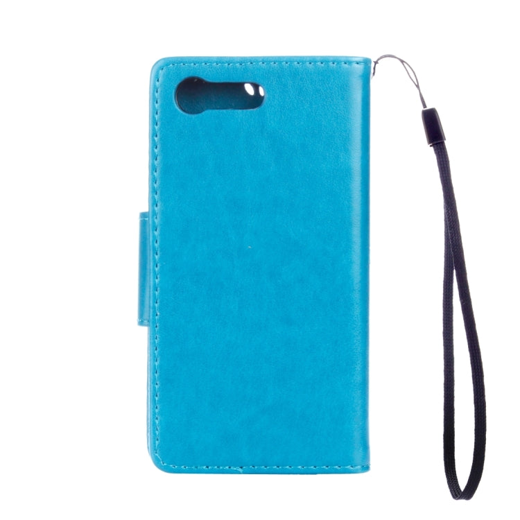 For Sony Xperia X Compact Butterflies Love Flowers Embossing Horizontal Flip Leather Case with Holder & Card Slots & Wallet & Lanyard