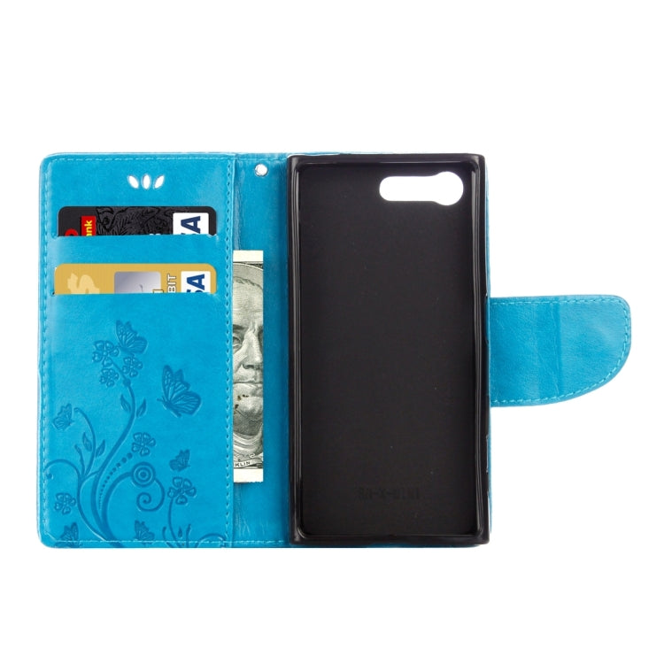 For Sony Xperia X Compact Butterflies Love Flowers Embossing Horizontal Flip Leather Case with Holder & Card Slots & Wallet & Lanyard